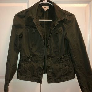 Ann Taylor Loft Military crop jacket